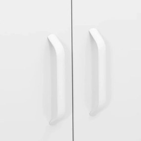 Armário de arrumação aço 80x35x101,5 cm branco