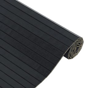 Tapete retangular 100x200 cm bambu preto