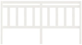 Cabeceira de cama 206x4x100 cm pinho maciço branco