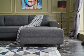Sofá-Cama de Canto Efsun – Antracite – 300 x 78 x 202 cm