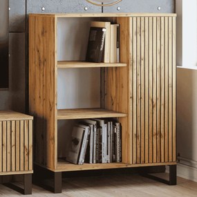 Estante Fondi loft cor carvalho artesanal