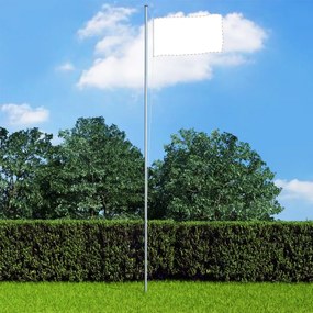 vidaXL Mastro de bandeira seccional 6,2 m alumínio