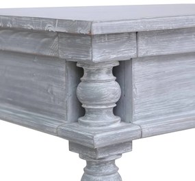 Secretária 115x50x78 cm madeira de mogno maciça