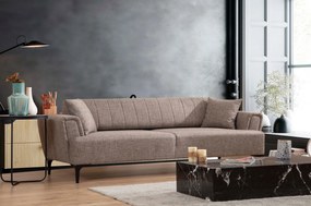 Sofá-cama 3 Lugares Hamlet – Castanho Claro – 230 cm x 95 cm x 77 cm