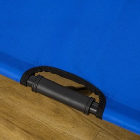 Cama Elevada para Cães com Tecido Oxford e Estrutura de Metal para Interior e Exterior 92x76x18 cm Azul