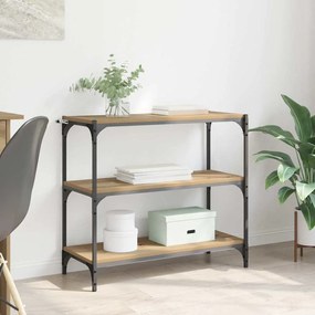 vidaXL Gabinete de Livros Carvalho Artesanal 80 x 33 x 70,5 cm