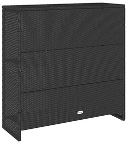 Armário de Armazenamento Preto 100 x 36 x 102 cm em Rattan