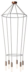 Candeeiro Gaiola P-Light 2 de 6 suspensões