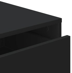 Cómoda com 3 Gavetas - 40x41x58 cm - derivados de madeira - preto