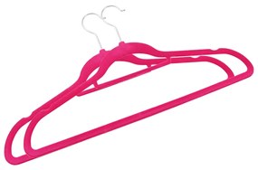 100 pcs conjunto de cabides antiderrapantes veludo rosa