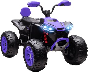 AIYAPLAY Quad Elétrico Infantil, Veículo Elétrico 24V com 4 rodas, Faróis, Entrada USB, Função MP3, 6,5 km/h, 3-8 anos | Aosom Portugal
