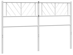 Cabeceira de cama 150 cm metal branco