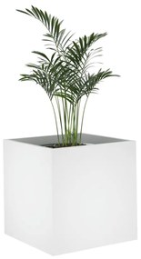 Vaso/floreira 40x40x40 cm derivados de madeira branco