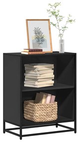 vidaXL Estante 60x35x76 cm derivados de madeira preto
