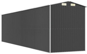 Abrigo de jardim 192x772x223 cm aço galvanizado antracite