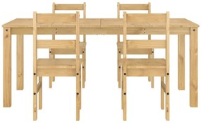 5 pcs conjunto de jantar Panama madeira pinho maciça