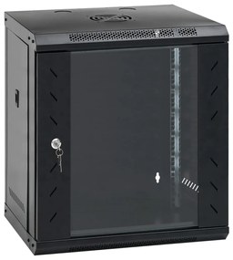 vidaXL Armário bastidor de parede 12U 19" IP20 53x40x60 cm