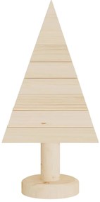 Árvores de Natal decorativas 2pcs 30 cm madeira de pinho maciça