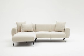 Sofá de Canto Side – Creme – 252x77x82 cm