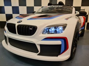 Carro elétrico infantil BMW M6 GT3 12V Branco