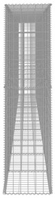 Muro gabião com tampa 600x50x200 cm aço galvanizado
