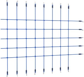 vidaXL Rede de escalada 200x150 cm azul