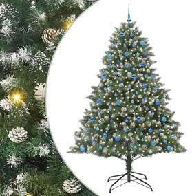 vidaXL Árvore de Natal Artificial Verde 240 cm PVC, Plástico e Aço