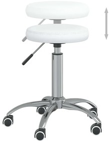 Banco de massagens couro artificial branco
