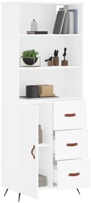 Armário alto 69,5x34x180 cm derivados de madeira branco