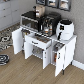 Armário Multiusos JE136 – Branco – 120x78,6x40 cm