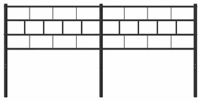 Cabeceira de cama 193 cm metal preto