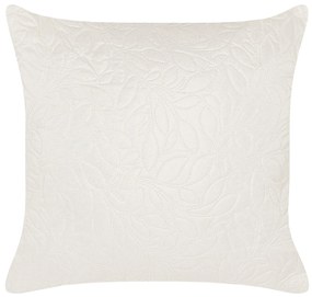 Colcha com relevo e duas almofadas creme 200 x 220 cm RUDKHAN Beliani