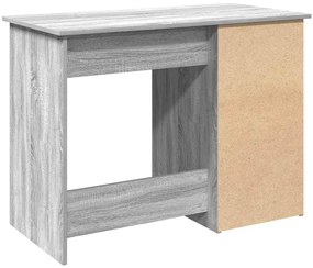 Secretária 102x50x75 cm derivados de madeira cinzento sonoma