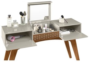 Mesa Consola ou Toucador STAR, MDP matte e casca de ovo, 136 x 37 cms