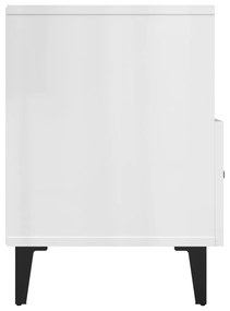 Móvel de TV 80x36x50 cm derivados de madeira branco brilhante