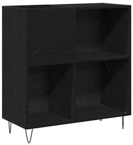 Armário de Registros Carvalho Preto 84.5x38x90 cm Madeira Engenhariada