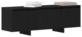Móvel para TV vidaXL Preto Carvalho 120x30x40,5 cm Madeira engenheirad