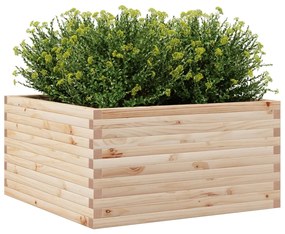 Vaso/floreira de jardim 90x90x46 cm madeira de pinho maciça