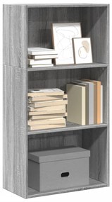 Estante 60x30x114 cm derivados de madeira cinzento sonoma