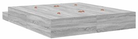 Cama de Armazenamento Cinza Sonoma 180x200 cm