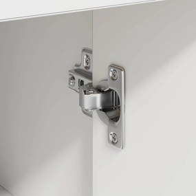 Armário Branco Branco MDF Compacto Armazenamento Armário