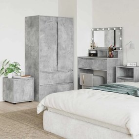 vidaXL Armário de Banheiro Cinzento 40,5 x 40 x 44 cm