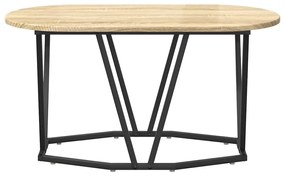 Mesa de Centro em Carvalho Sonoma 80x40x40,5 cm, Madeira Revestida e M