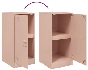 Aparador 34,5x39x73 cm aço rosa