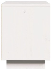 Mesa de cabeceira 40x30x40 cm madeira de pinho maciça branco