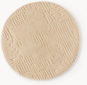 Tapete redondo em lã artesanal Merima