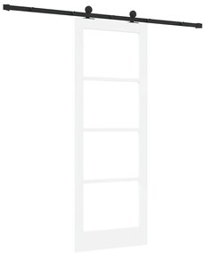 Porta Deslizante vidaXL com Conjunto de Ferragens "ORKDAL" Branca 78x2