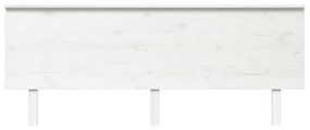 Cabeceira de cama 204x6x82,5 cm pinho maciço branco