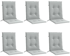 Almofadões lombares cadeiras 6pcs 100x50x4 cm mesclado tecido