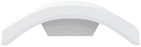 Candeeiros parede LED p/ exterior 2 pcs alumínio fundido branco